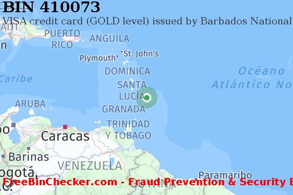 410073 VISA credit Barbados BB Lista de BIN