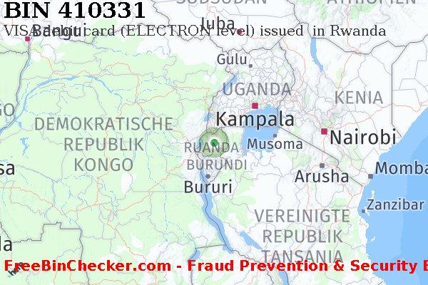410331 VISA debit Rwanda RW BIN-Liste