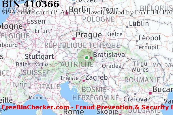 410366 VISA credit Austria AT BIN Liste 