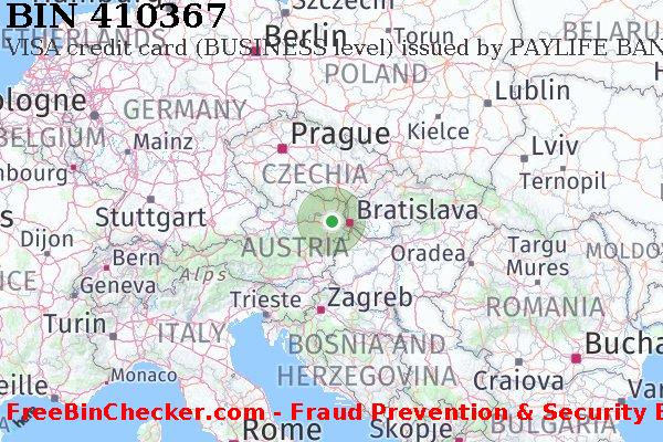 410367 VISA credit Austria AT BIN List