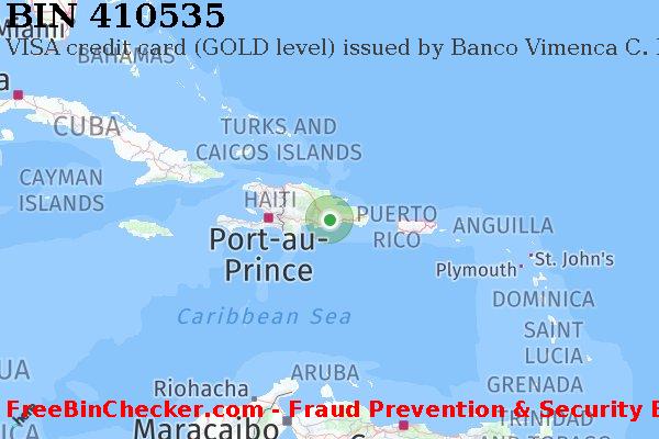 410535 VISA credit Dominican Republic DO BIN List