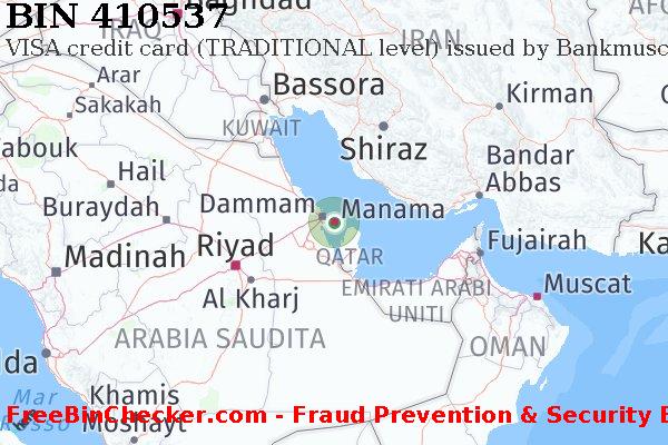 410537 VISA credit Bahrain BH Lista BIN