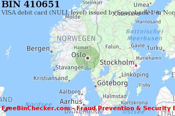 410651 VISA debit Norway NO BIN-Liste