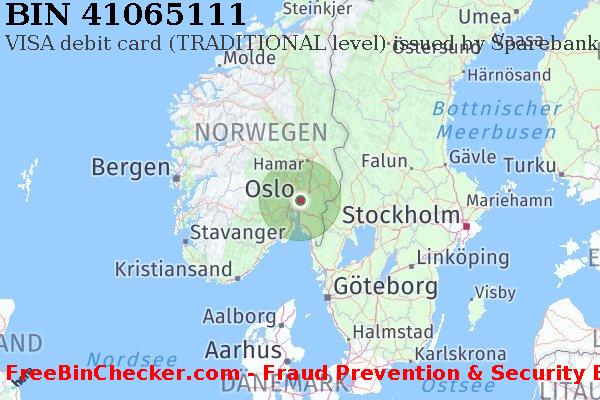 41065111 VISA debit Norway NO BIN-Liste