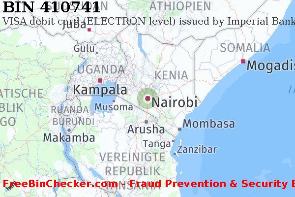 410741 VISA debit Kenya KE BIN-Liste