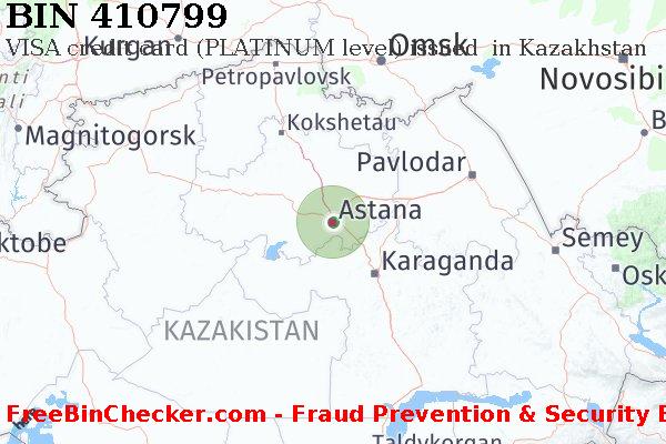 410799 VISA credit Kazakhstan KZ Lista BIN