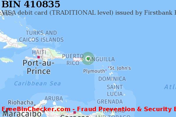 410835 VISA debit Virgin Islands (U.S.) VI BIN List
