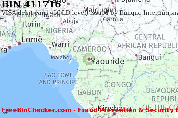 411716 VISA debit Cameroon CM BIN List