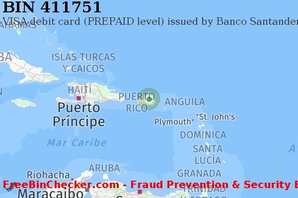 411751 VISA debit Puerto Rico PR Lista de BIN
