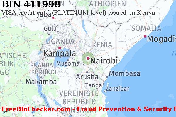 411998 VISA credit Kenya KE BIN-Liste