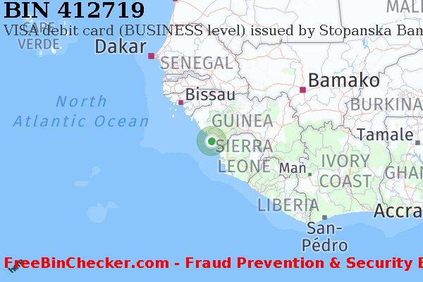412719 VISA debit Guinea GN বিন তালিকা