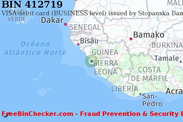 412719 VISA debit Guinea GN Lista de BIN
