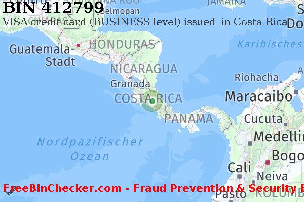 412799 VISA credit Costa Rica CR BIN-Liste