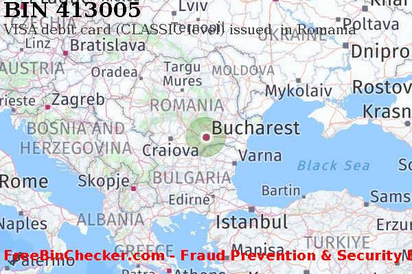 413005 VISA debit Romania RO BIN List