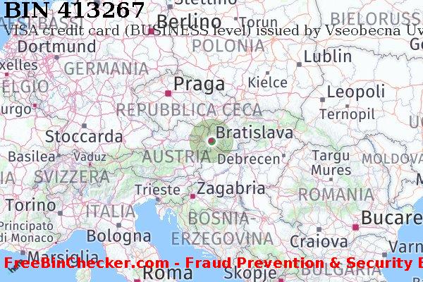 413267 VISA credit Slovakia (Slovak Republic) SK Lista BIN