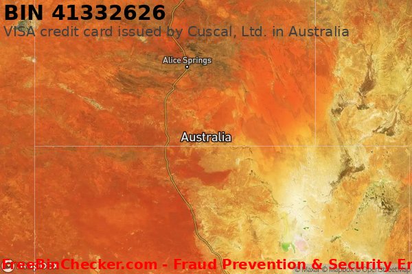 41332626 VISA credit Australia AU BIN List