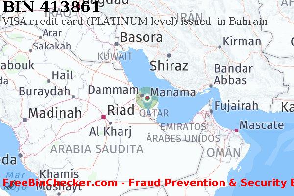 413861 VISA credit Bahrain BH Lista de BIN