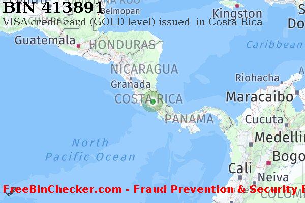 413891 VISA credit Costa Rica CR BIN List