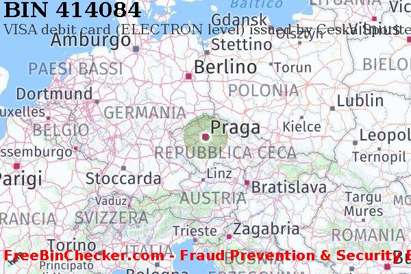 414084 VISA debit Czech Republic CZ Lista BIN