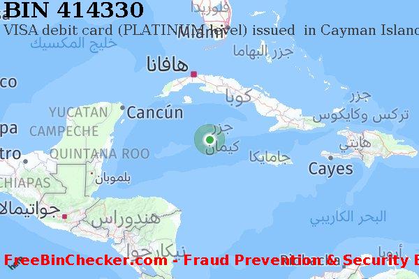 414330 VISA debit Cayman Islands KY قائمة BIN