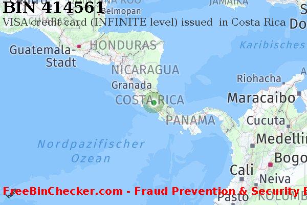 414561 VISA credit Costa Rica CR BIN-Liste