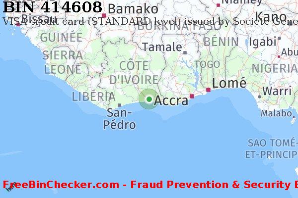 414608 VISA credit Côte d'Ivoire CI BIN Liste 