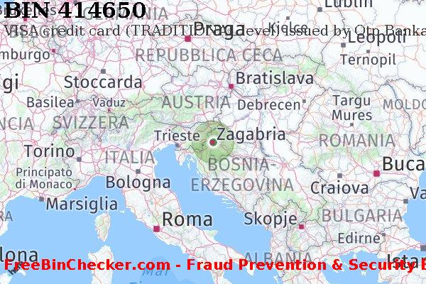 414650 VISA credit Croatia HR Lista BIN
