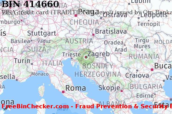 414660 VISA credit Croatia HR Lista de BIN