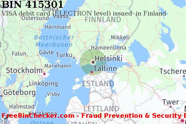 415301 VISA debit Finland FI BIN-Liste