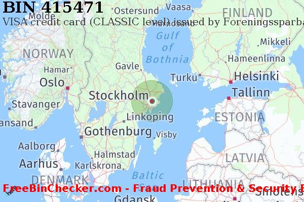 415471 VISA credit Sweden SE BIN List