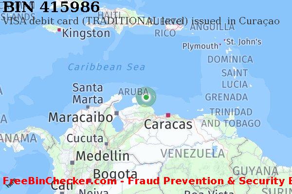 415986 VISA debit Curaçao CW BIN List