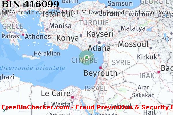 416099 VISA credit Cyprus CY BIN Liste 