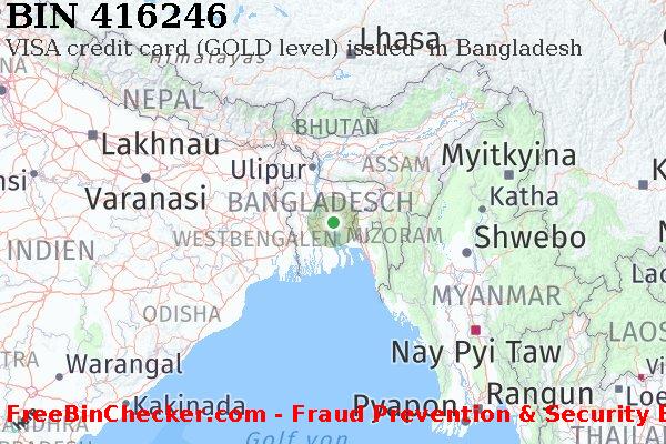 416246 VISA credit Bangladesh BD BIN-Liste