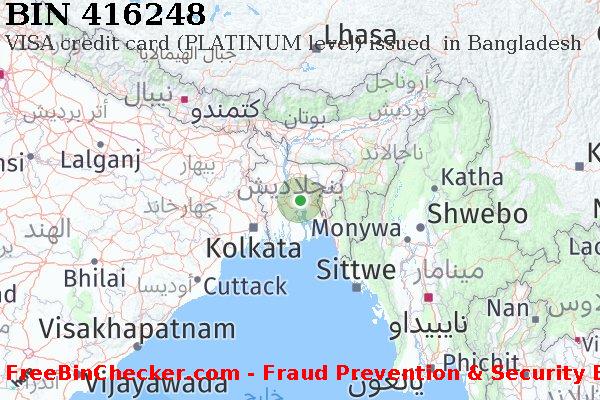 416248 VISA credit Bangladesh BD قائمة BIN