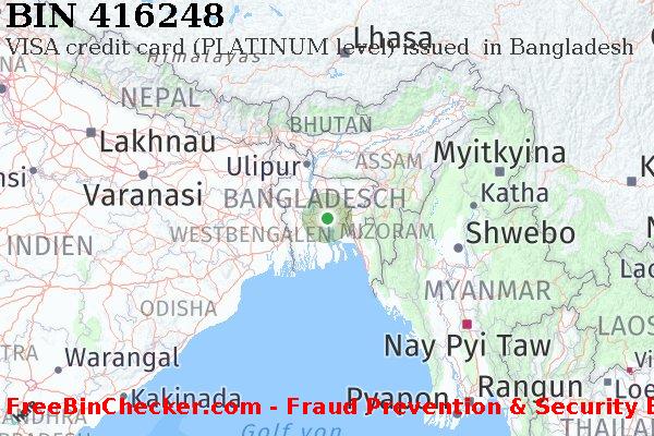 416248 VISA credit Bangladesh BD BIN-Liste