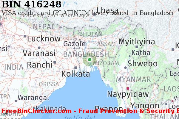 416248 VISA credit Bangladesh BD Lista BIN