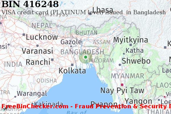 416248 VISA credit Bangladesh BD BIN Dhaftar