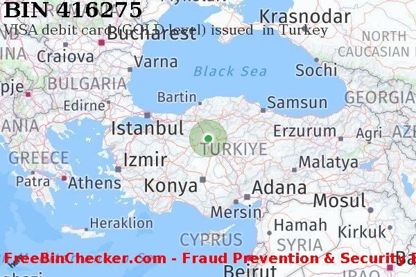 416275 VISA debit Turkey TR BIN List