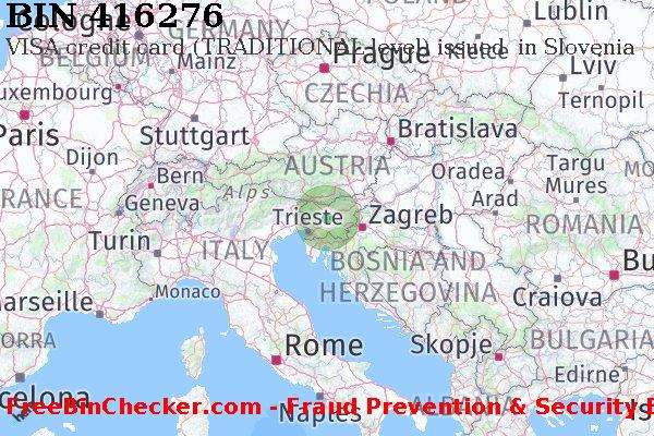416276 VISA credit Slovenia SI BIN List