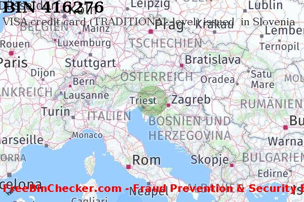 416276 VISA credit Slovenia SI BIN-Liste