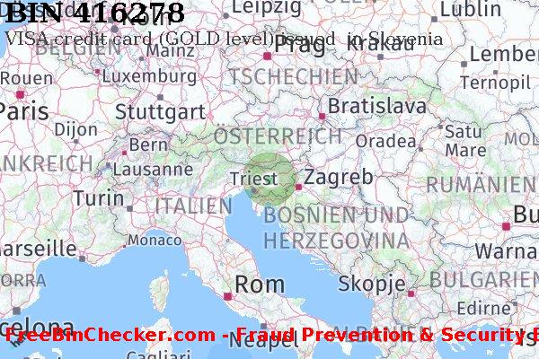 416278 VISA credit Slovenia SI BIN-Liste