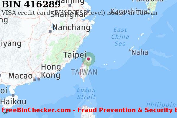 416289 VISA credit Taiwan TW BIN List