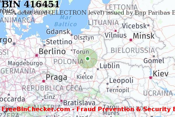 416451 VISA debit Poland PL Lista BIN