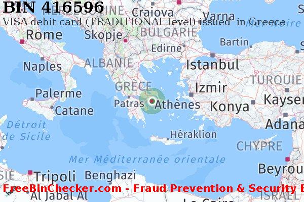 416596 VISA debit Greece GR BIN Liste 