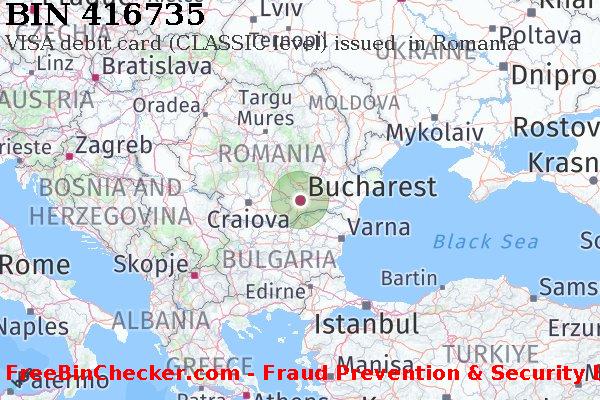 416735 VISA debit Romania RO BIN List