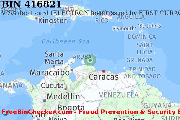 416821 VISA debit Curaçao CW बिन सूची