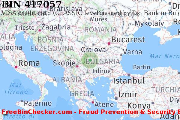 417057 VISA credit Bulgaria BG Lista BIN