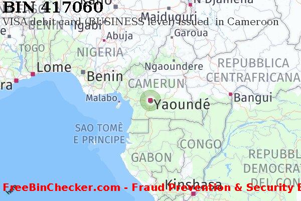 417060 VISA debit Cameroon CM Lista BIN
