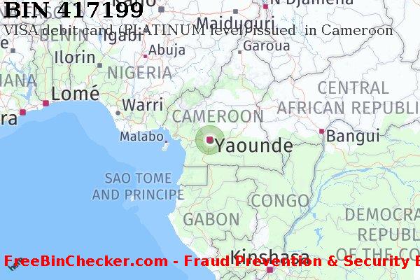 417199 VISA debit Cameroon CM BIN List