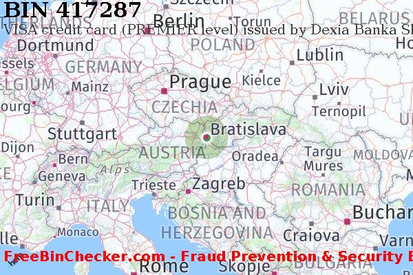 417287 VISA credit Slovakia (Slovak Republic) SK বিন তালিকা